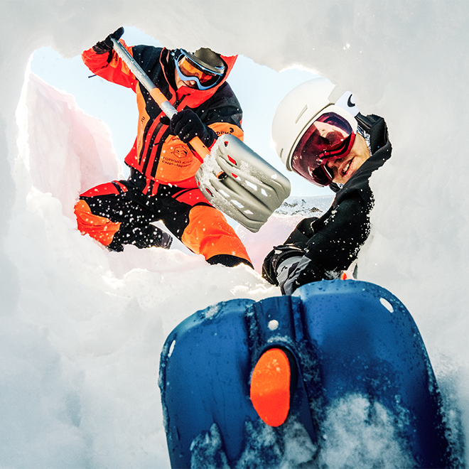 Промо-тренировка по использованию лавинного снаряжения